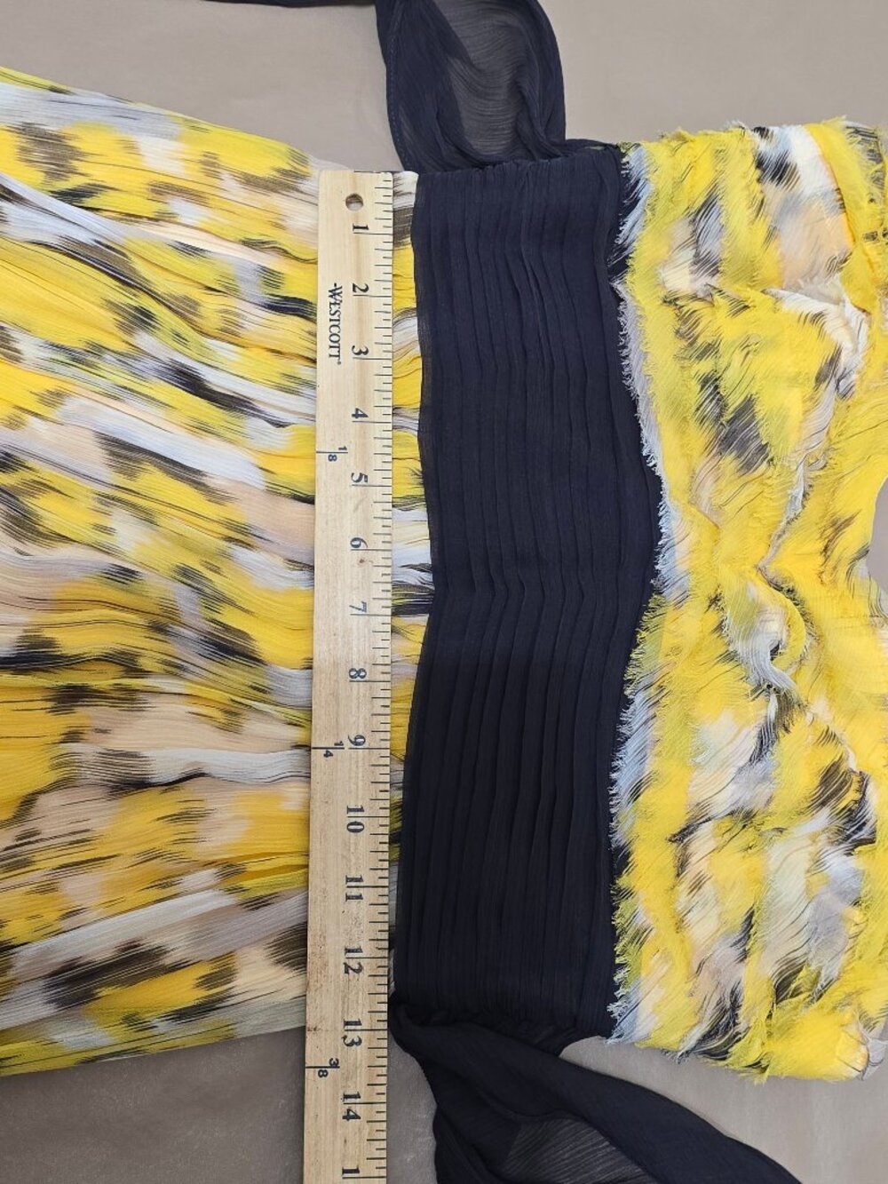 BCBG MaxAzria 100% Silk Strapless Maxi Dress Sz 4 Flowy Fairy Empire Waist Y2K - Picture 10 of 12